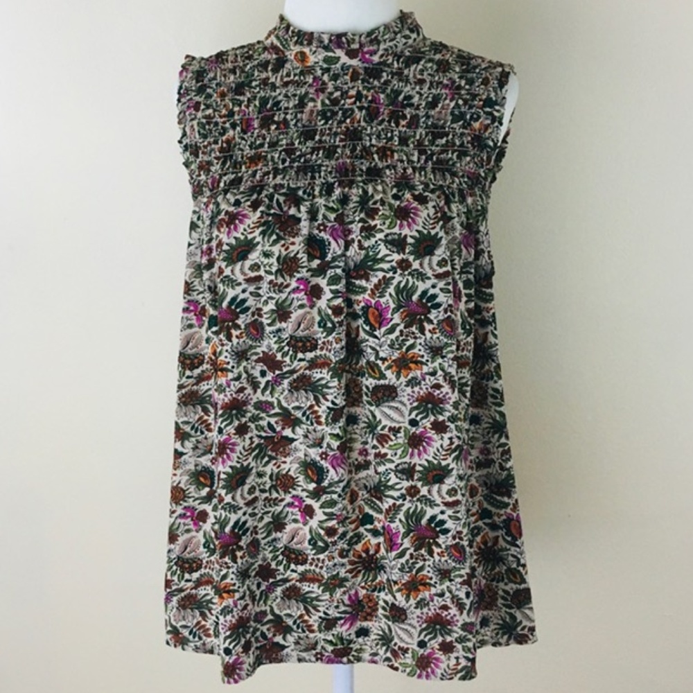 Anthropologie Maeve Floral Printed Top 4
